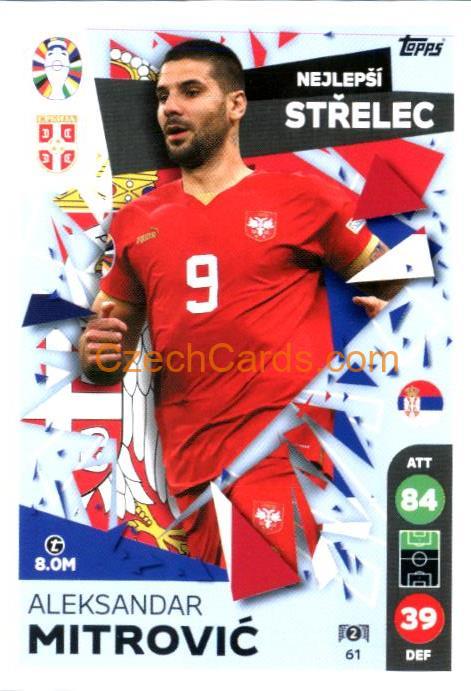Alexandar Mitrovic 2024 Topps Match Attax EURO LIDL Czech edition #61