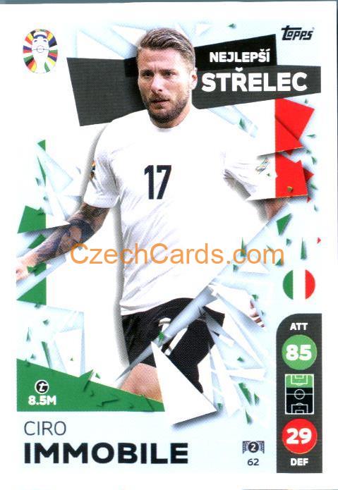 Ciro Immobile 2024 Topps Match Attax EURO LIDL Czech edition #62