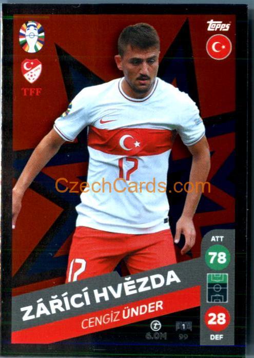 Cengiz Ünder 2024 Topps Match Attax EURO LIDL Czech edition foil #99