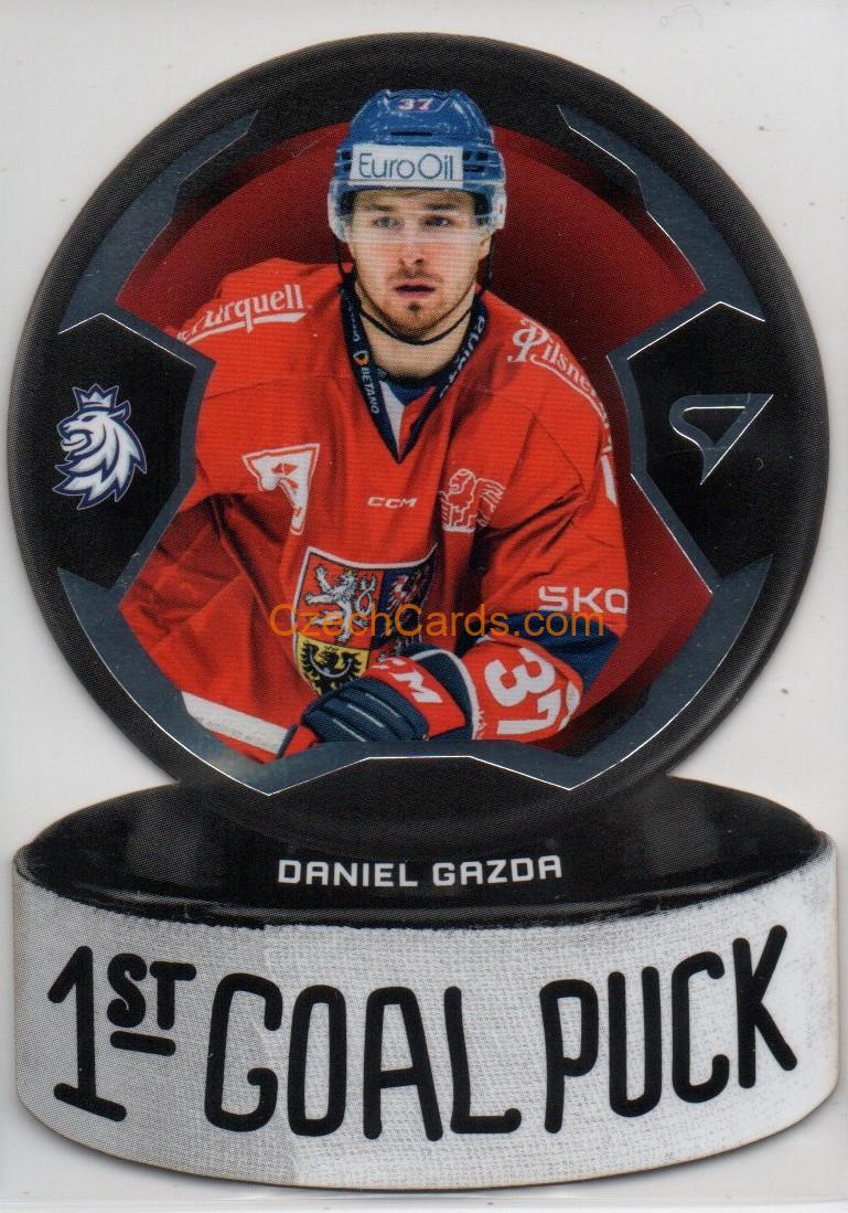 Daniel Gazda 2024 Sportzoo Hokejové Česko 1st Goal Puck #GP-02