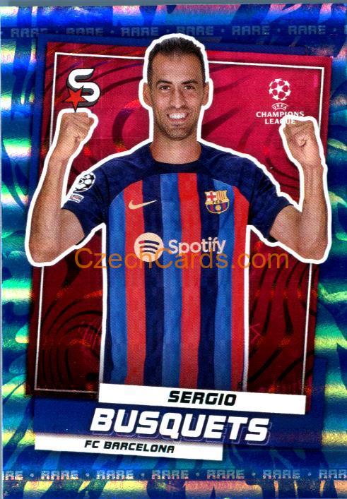 Sergio Busquets 2022/23 Topps Superstars rare #48