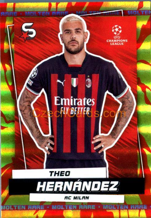Theo Hernández 2022/23 Topps Superstars Molten rare parallel #68