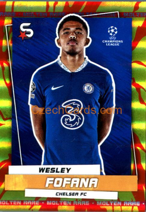 Wesley Fofana 2022/23 Topps Superstars Molten rare parallel #22