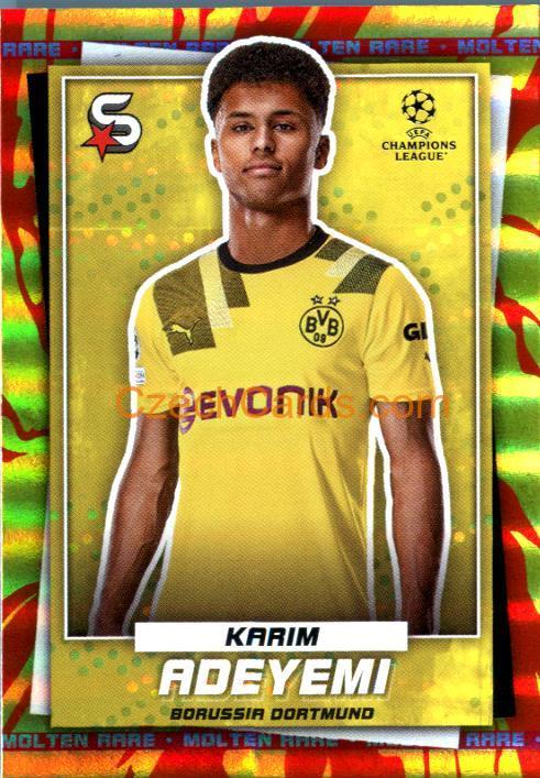 Karim Adeyemi 2022/23 Topps Superstars Molten rare parallel #110