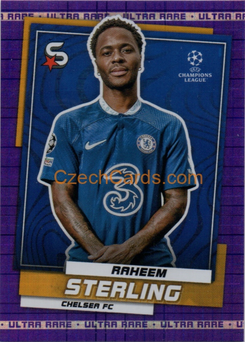 Raheem Sterling 2022/23 Topps Superstars ultra rare xx/99 #27