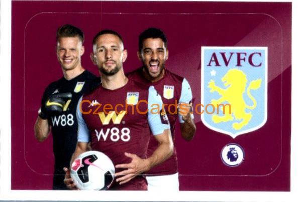 Aston Villa Hourihane / Nyland / Taylor 2020 Panini Football Premier League sticker #5