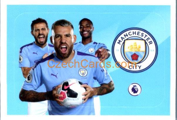 Manchester City Otamendi / Silva / Sterling 2020 Panini Football Premier League sticker #13