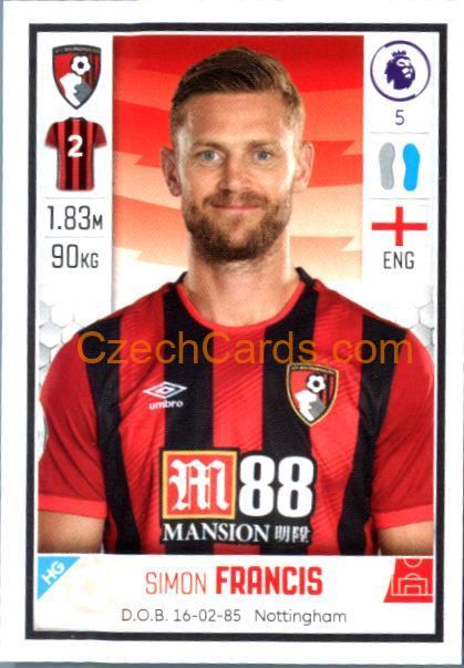 Simon Francis 2020 Panini Football Premier League sticker #26