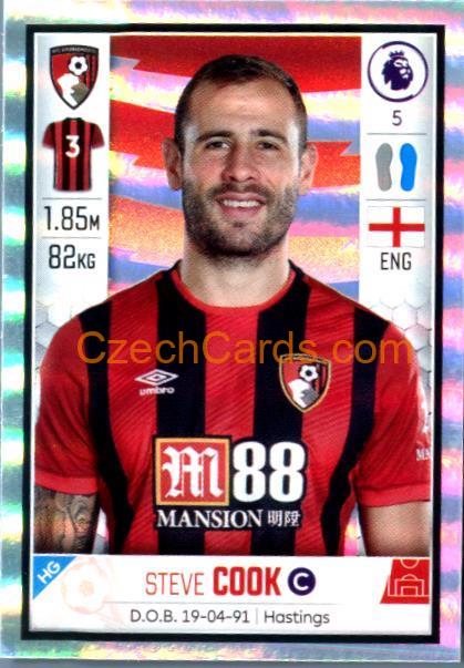 Steve Cook 2020 Panini Football Premier League sticker metal #27