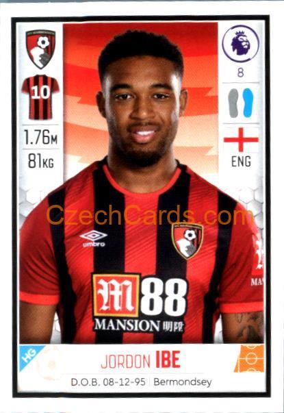 Jordon Ibe 2020 Panini Football Premier League sticker #36