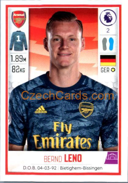Bernd Leno 2020 Panini Football Premier League sticker #53