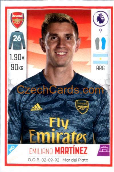 Emiliano Martínez 2020 Panini Football Premier League sticker #54