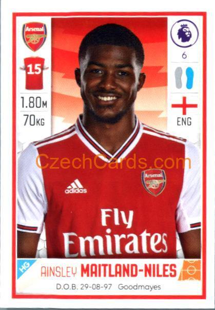 Ainsley Maitland-Niles 2020 Panini Football Premier League sticker #66