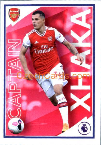 Granit Xhaka (Captain) 2020 Panini Football Premier League sticker #77