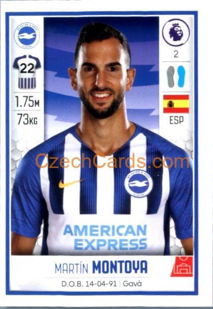 Martín Montoya 2020 Panini Football Premier League sticker #117