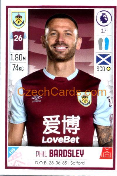 Phil Bardsley 2020 Panini Football Premier League sticker #148