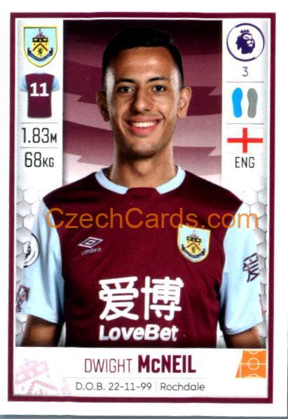 Dwight McNeil 2020 Panini Football Premier League sticker #153