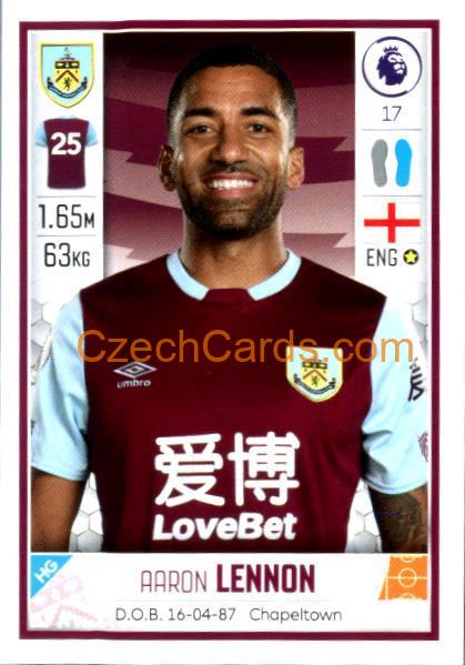 Aaron Lennon 2020 Panini Football Premier League sticker #157