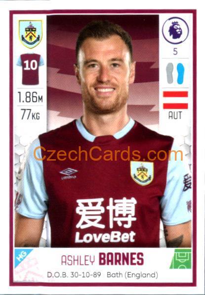 Ashley Barnes 2020 Panini Football Premier League sticker #159