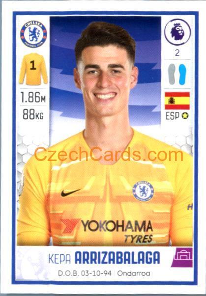Kepa Arrizabalaga 2020 Panini Football Premier League sticker #169