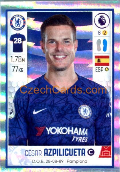 César Azpilicueta 2020 Panini Football Premier League sticker metal #175