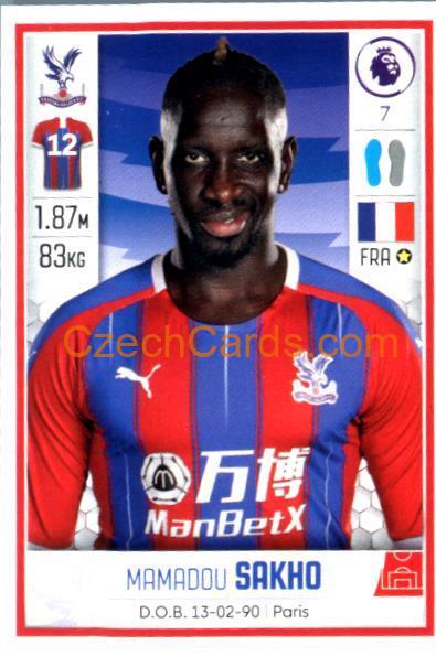 Mamadou Sakho 2020 Panini Football Premier League sticker #204
