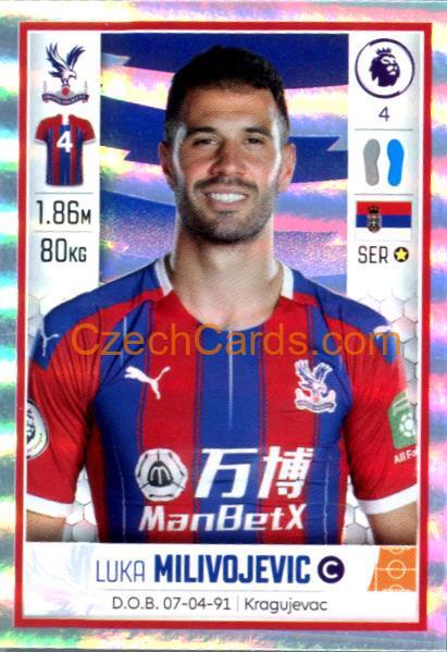 Luka Milivojevic 2020 Panini Football Premier League sticker metal #209