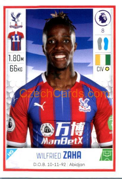 Wilfried Zaha 2020 Panini Football Premier League sticker #217