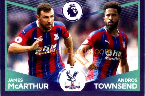 James McArthur / Andros Townsend (Power Pair) 2020 Panini Football Premier League sticker #225