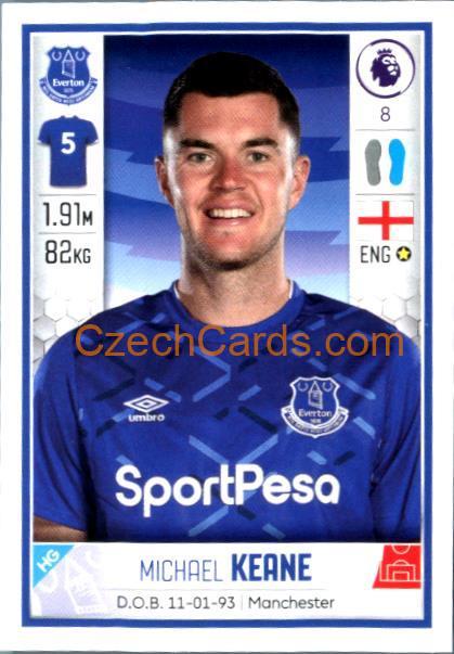 Michael Keane 2020 Panini Football Premier League sticker #231