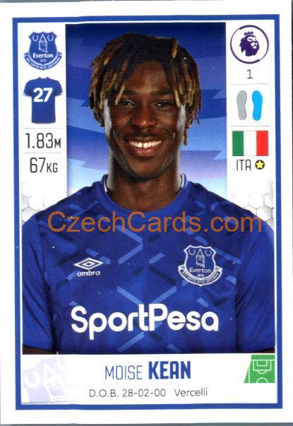 Moise Kean 2020 Panini Football Premier League sticker #248