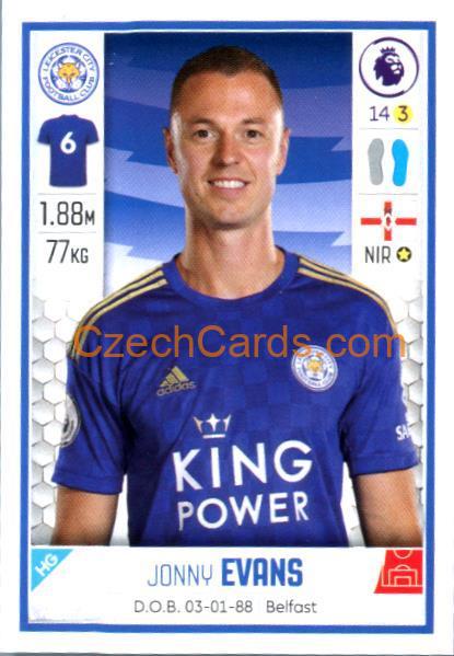Jonny Evans 2020 Panini Football Premier League sticker #262
