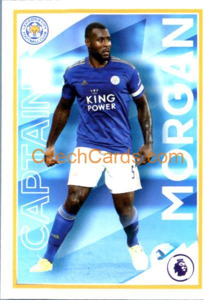 Wes Morgan (Captain) 2020 Panini Football Premier League sticker #280