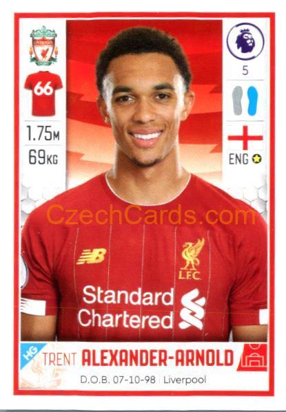 Trent Alexander-Arnold 2020 Panini Football Premier League sticker #293