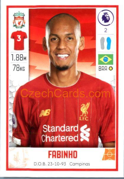 Fabinho 2020 Panini Football Premier League sticker #294