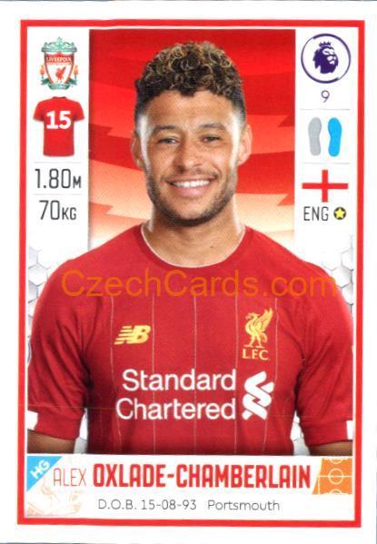 Alex Oxlade-Chamberlain 2020 Panini Football Premier League sticker #299