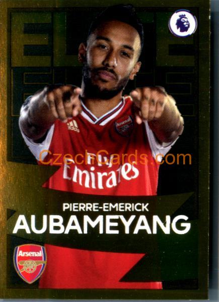 Pierre-Emerick Aubameyang 2020 Panini Football Premier League sticker Elite Gold #314