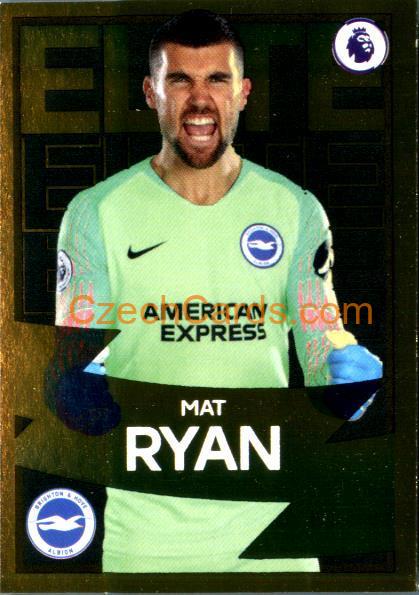Mathew Ryan 2020 Panini Football Premier League sticker Elite Gold #316