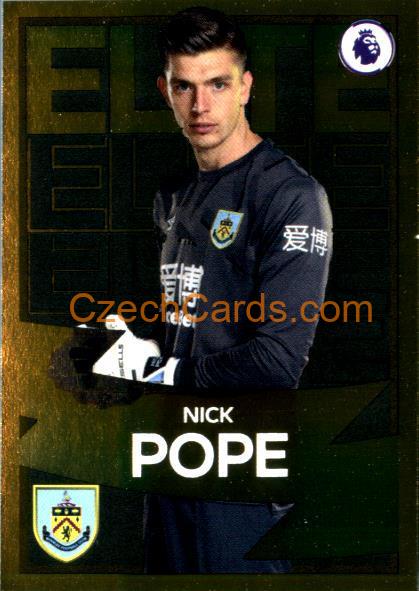 Nick Pope 2020 Panini Football Premier League sticker Elite Gold #317