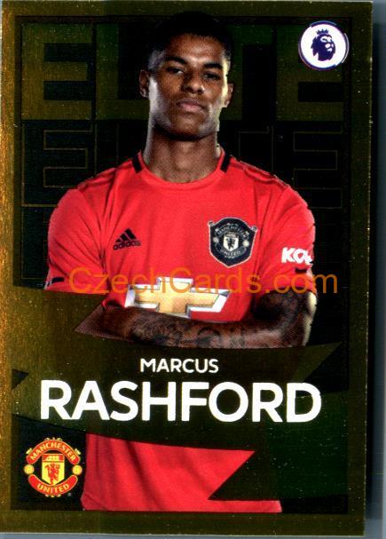 Marcus Rashford 2020 Panini Football Premier League sticker Elite Gold #324