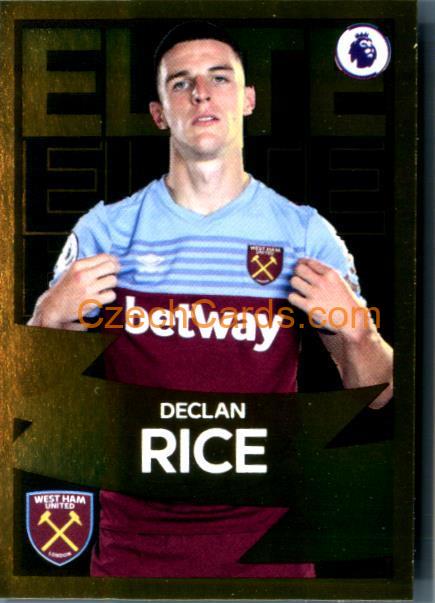 Declan Rice 2020 Panini Football Premier League sticker Elite Gold #331