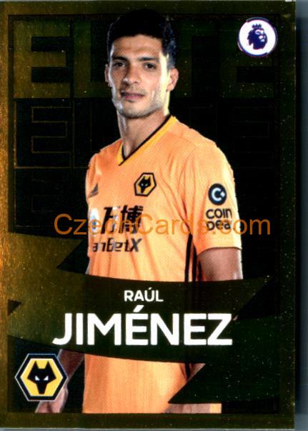 Raúl Jiménez 2020 Panini Football Premier League sticker Elite Gold #332