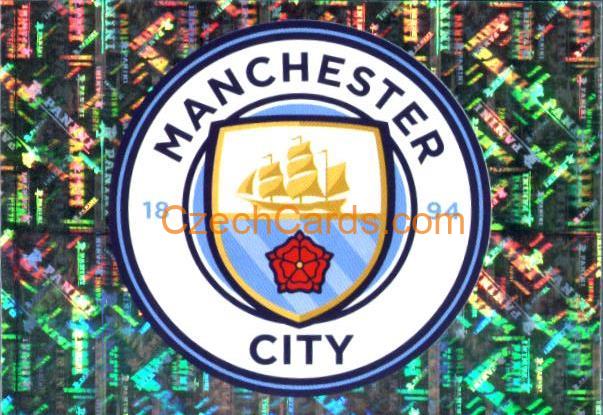 Badge Manchester City 2020 Panini Football Premier League sticker metal #347