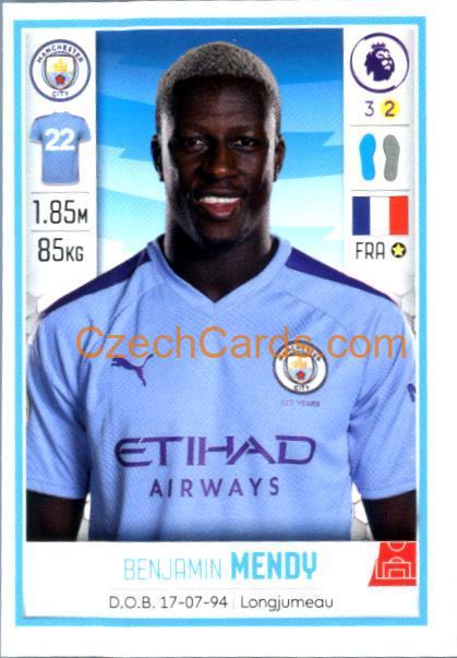 Benjamin Mendy 2020 Panini Football Premier League sticker #355