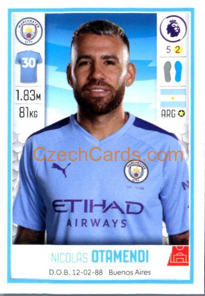 Nicolás Otamendi 2020 Panini Football Premier League sticker #357
