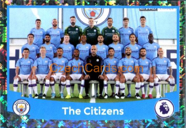 The Citizens (Squad) 2020 Panini Football Premier League sticker metal #370