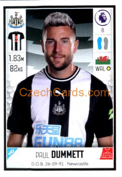 Paul Dummett 2020 Panini Football Premier League sticker #408