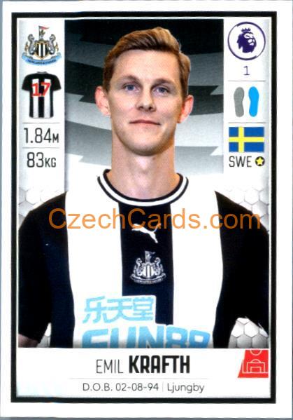 Emil Krafth 2020 Panini Football Premier League sticker #412