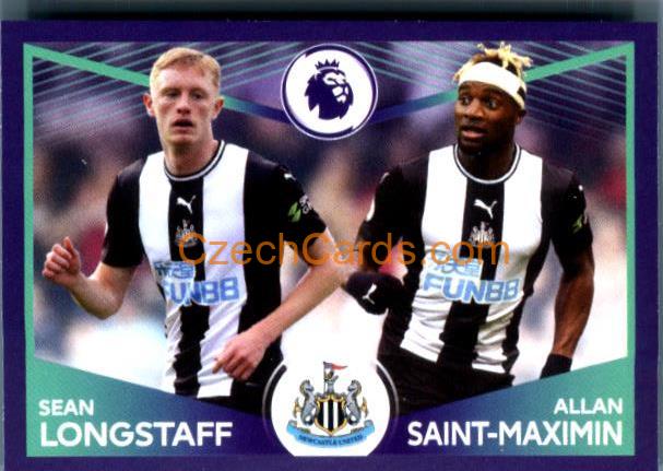 Sean Longstaff / Allan Saint-Maximin (Power Pair) 2020 Panini Football Premier League sticker #433