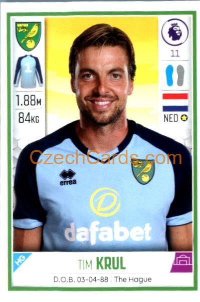 Tim Krul 2020 Panini Football Premier League sticker #435
